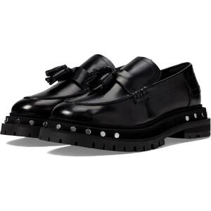 New Free People Teagan Tassel Loafers for Women Sleek Leather Black Size 8.5